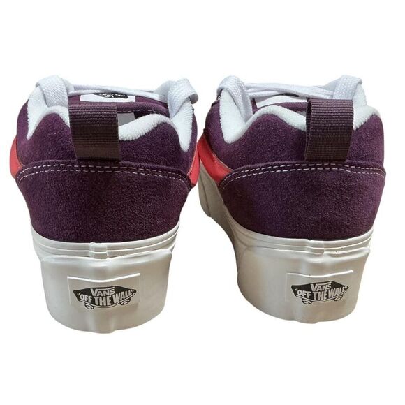 Vans Knu Stack Sneakers Women 7.5 Men 6 Purple Pink Lollipop Platform Shoes NEW - Picture 4 of 11